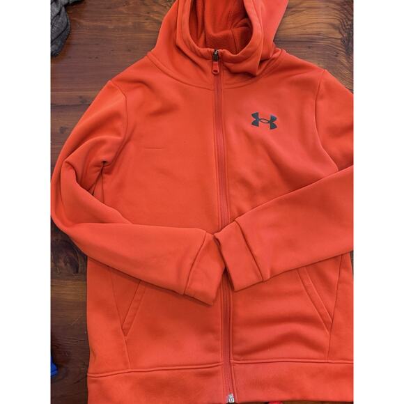 Under Armour Youth Athletic Hoodies (2) Youth Medium Red And Blue Full Zip - Picture 2 of 7